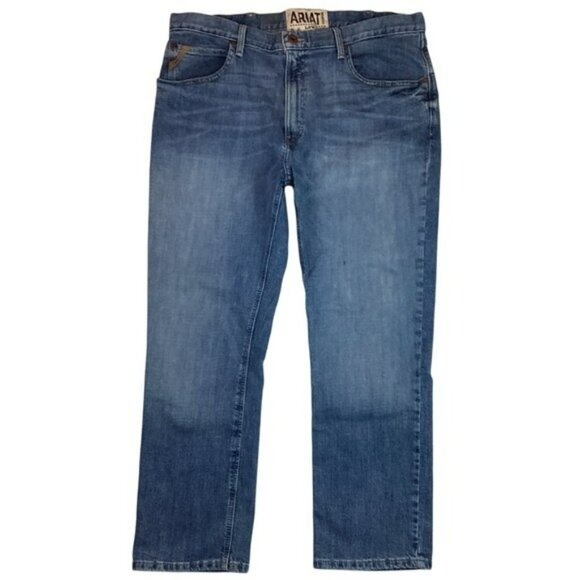 Ariat Mens M5 Slim Straight Leg Jeans Mens 40 Blue - Picture 3 of 14